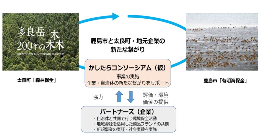 鹿島市と太良町の共同事業体がSDGs事業推進　町有林でJ-クレジット創出など目指す