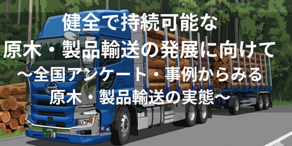 報告書『健全で持続可能な原木・製品輸送の発展に向けて』を公開しました。